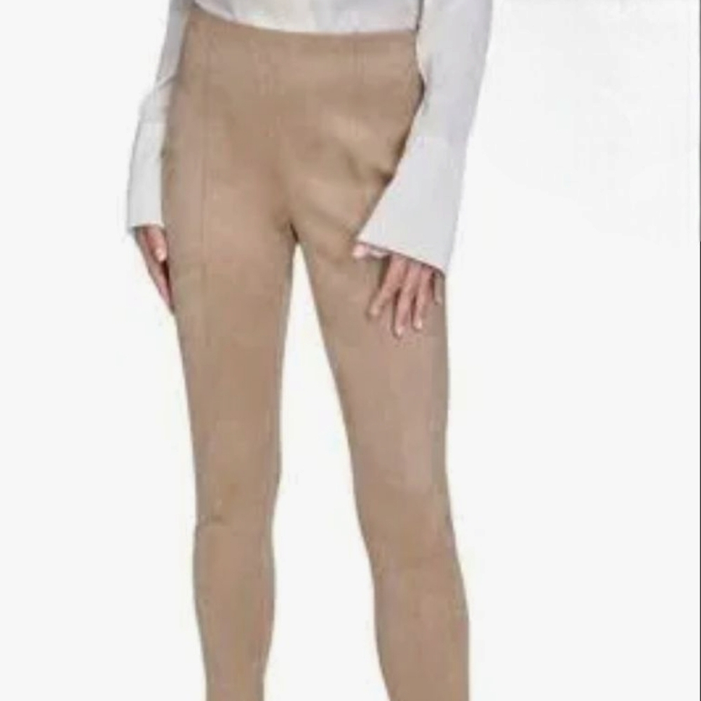 Forever 21 Tan Faux Suede Leggings Sleek and Stylish Size Large NWOT - Picture 10 of 15